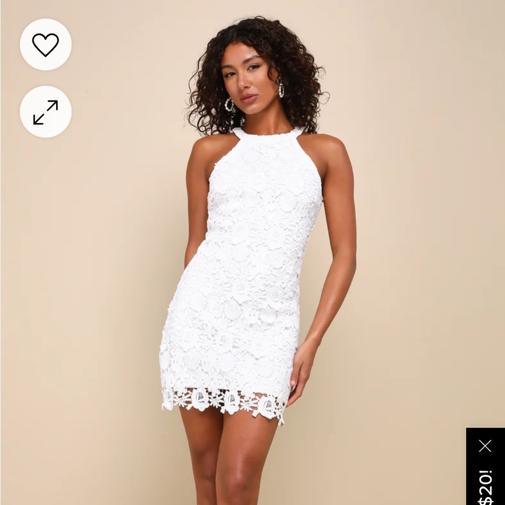 Navy Blue Lulus Lace Halter Mini Bodycon Dress